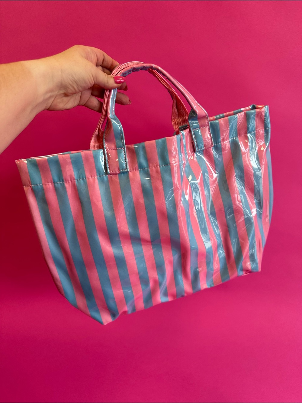 Summer Tote - Blue and Pink